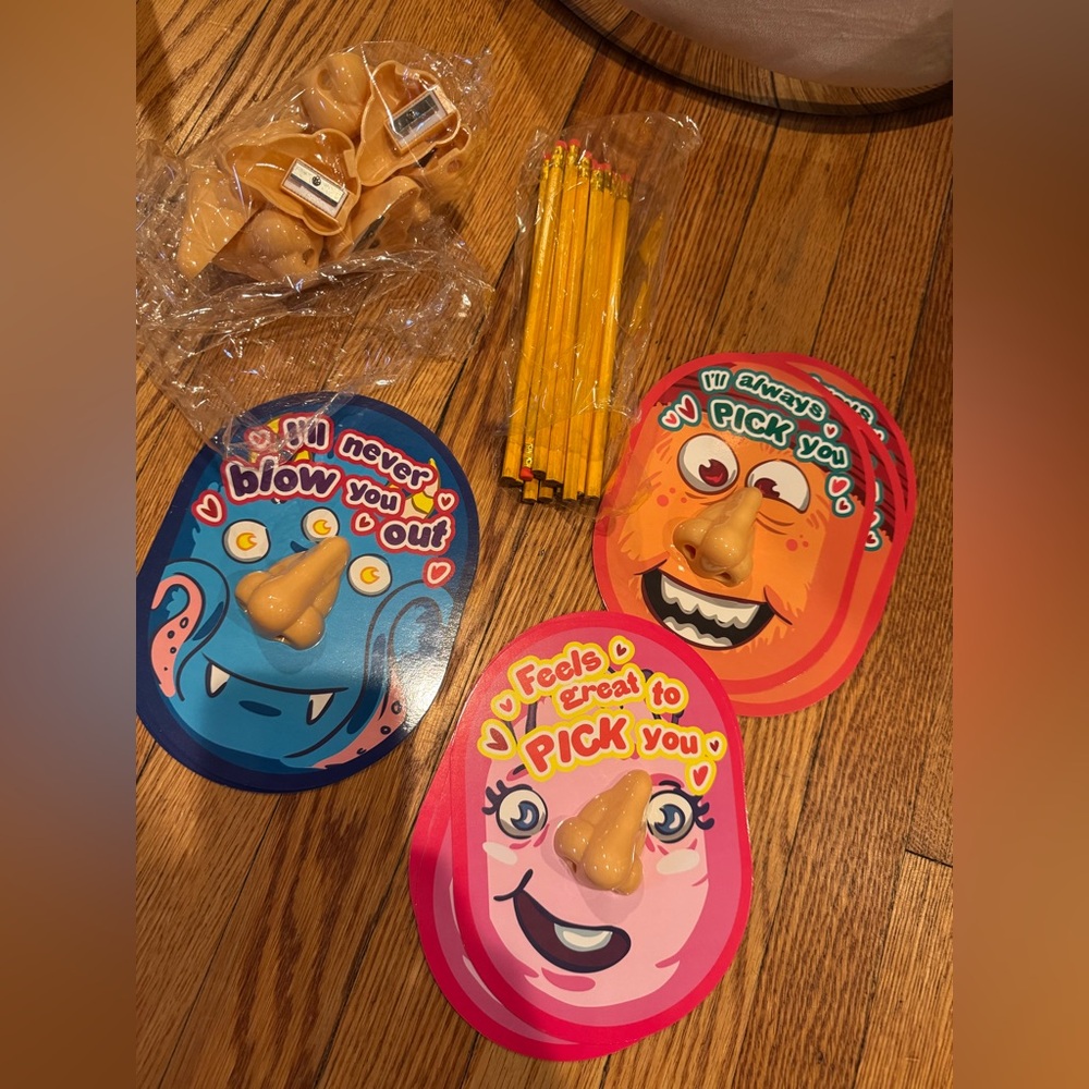 Fun Party Nose Game Set - Blue, Orange, Pink